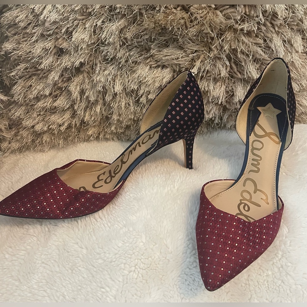 Red & Blue Sam Edelman heels